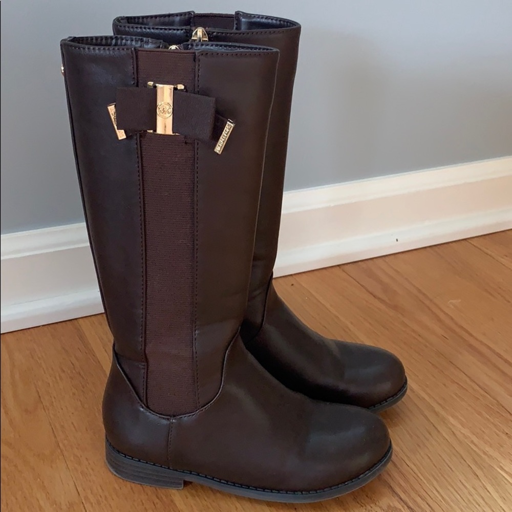 Michael Kors Emma Valley Brown Riding Boots